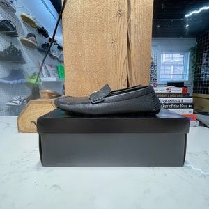 Louis Vuitton Black Hockenheim Mocassin, Size 8.5